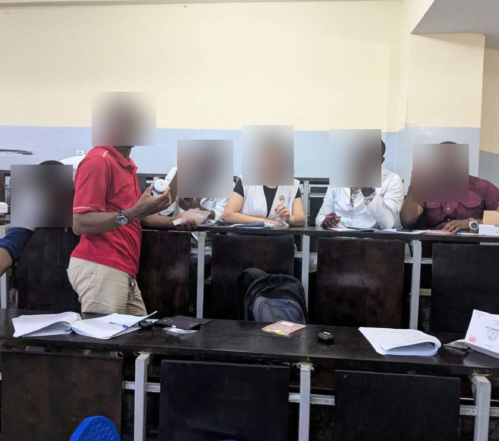 Clinical study in Congo — setup