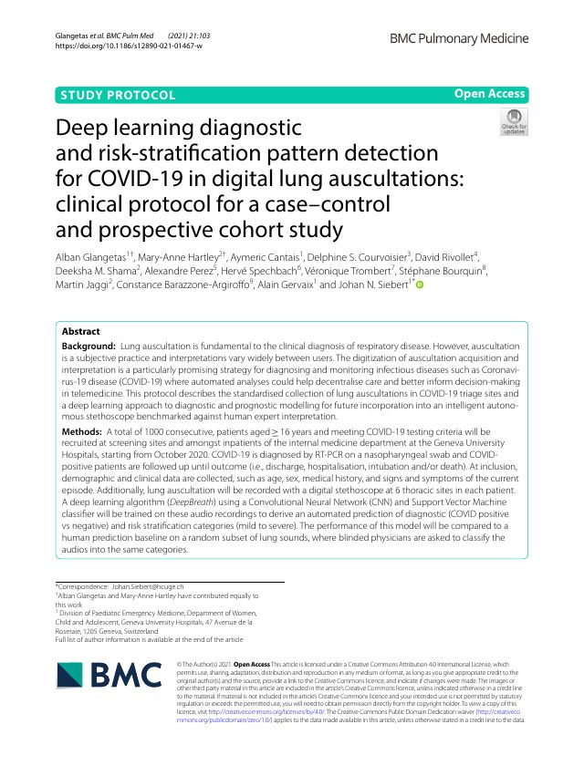 First page of the BMC Pulmonary Medicine paper